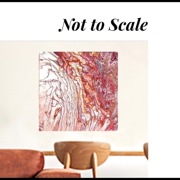 ORIGINAL Genuine Acrylic Painting 12” by 12” on 1” Canvas Unique Handmade in NC - Picture 10 of 11